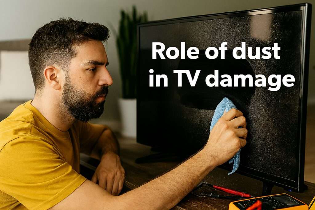 نقش گرد و غبار در خرابی تلویزیون